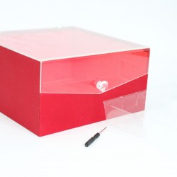 Dāvanu un ziedu kaste 11*23*23cm "red"