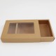 Kartona kastes ar logu 28*19.5*5cm, "kraft"12gab.
