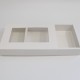 Kartona kastes ar logu 28*19.5*5cm, "white"12gab.