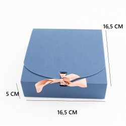 Складные подарочные коробки “Navy Blue”, 5 × 16 × 16 см, 12 шт.