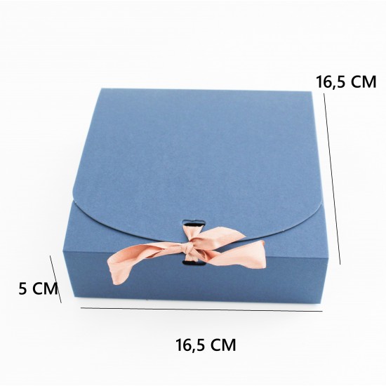 Складные подарочные коробки “Navy Blue”, 5 × 16 × 16 см, 12 шт.