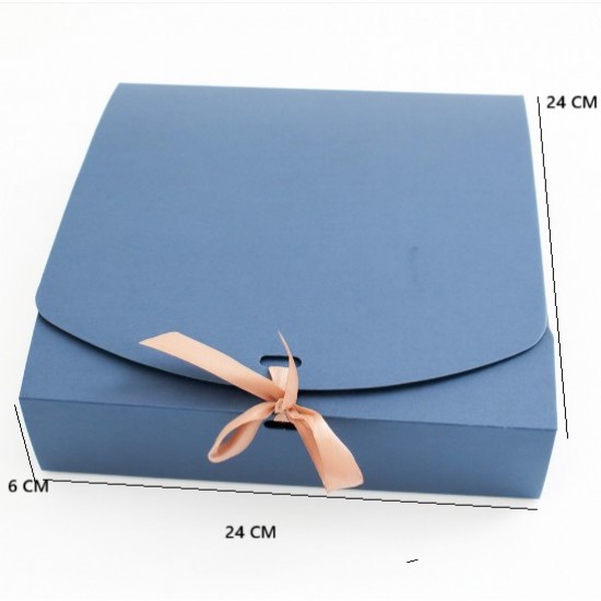 Складные подарочные коробки “Navy Blue”, 6× 24 × 24 см, 12 шт.