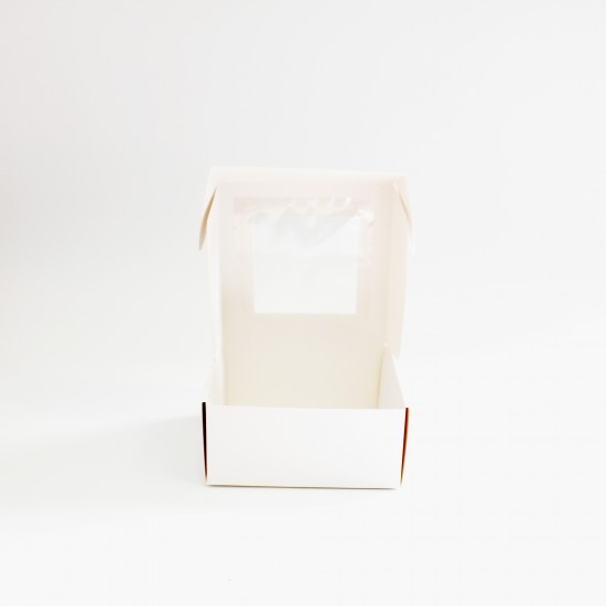 Kaste ar lodziņu 25*25*9cm, 10 gab. "white"
