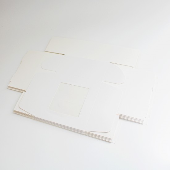 Kaste ar lodziņu 25*25*9cm, 10 gab. "white"
