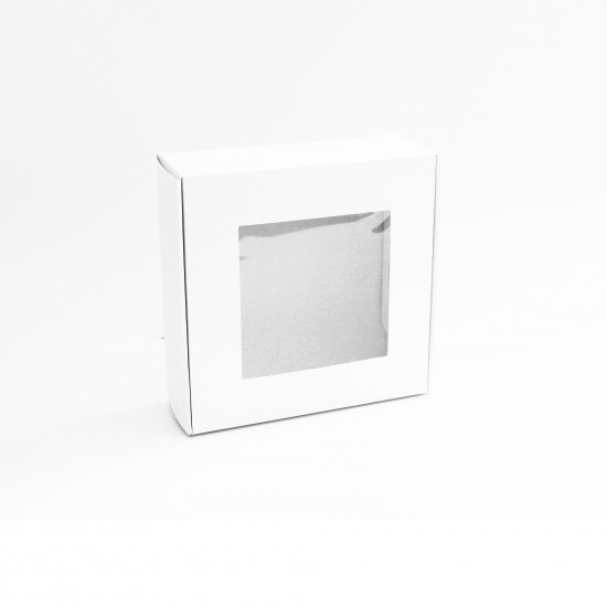 Коробка с окном 20*20*8cм, 10 шт. "white"