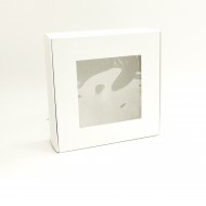 Kaste ar lodziņu 25*25*9cm, 10 gab. "white"
