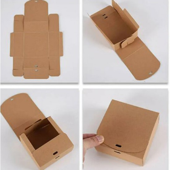 Подарочная складная  коробка, 5*11*11см, 12шт., ''kraft''