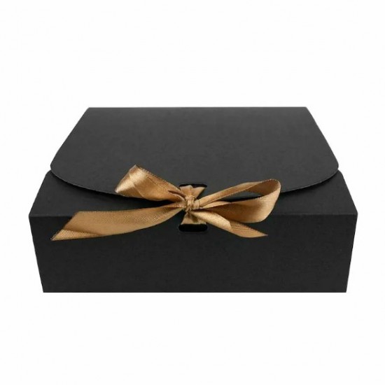 Подарочная складная  коробка, 5*16*16см, 12шт., "black"