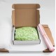 Ready to ship packing set for Online Order: boxes 20*15*5cm., 5pcs.+bubble film 1m., +courier bags 5pcs., +filler 2pack.