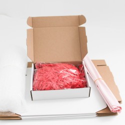 Ready to ship packing set for Online Order: boxes 25*20*5cm.,5pcs.+bubble film 1m.+courier bags 5pcs.+filler 2pack.