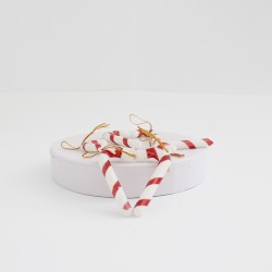 Dekors Ziemassvētku kociņa, 6gab.,7cm.