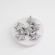 Декоративные Рождественские звездочки, 6шт.,d-2,5см., "silver"