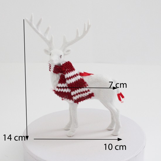 Dekors Ziemassvētku briedis, 1gab.,10cm.