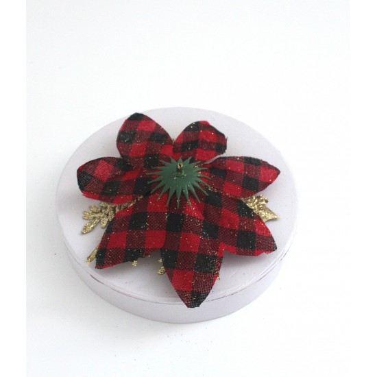 Dekors Ziemassvētku zieds 1gab.,14cm.