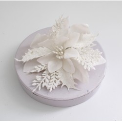 Dekors Ziemassvētku zieds 1gab.,14cm.