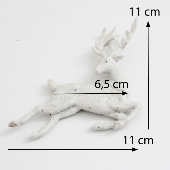Decors Christmas reindeer, 1pcs., 11cm.