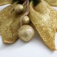 Декор Рождетсвенский бант, 1 шт., 23 см.,"gold"