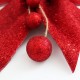 Christmas Tree Ribbon Bow 1 pcs, 23cm.,red