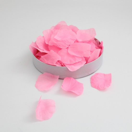 Dekoratīvas rožu ziedlapiņas hot pink, 100 gab.