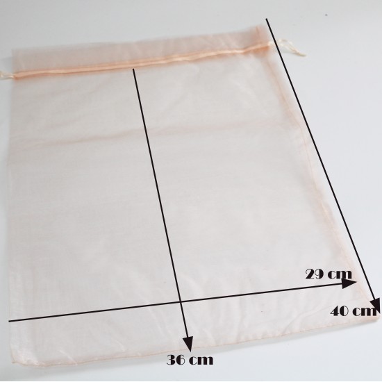 Fabric organza gift bag 1pcs