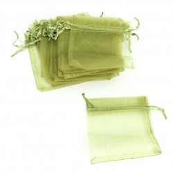 Fabric organza gift bag 9x10cm, 20pcs