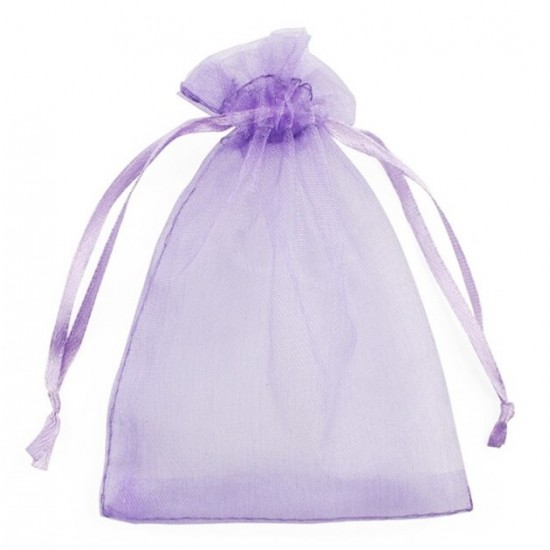Fabric organza gift bag 12x14cm, 10pcs