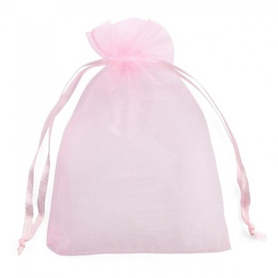 Fabric organza gift bag 12x14cm, 10pcs
