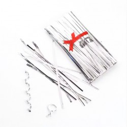 Maisiņu aizdares 10cm, 700gab. "silver"