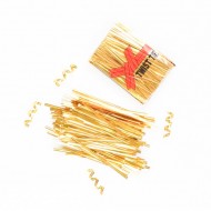 Завязка/скрутка для пакетов 10см, 700 шт. "gold"