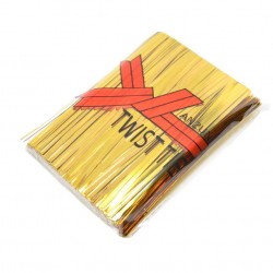 Maisiņu aizdares 8 cm, 700gab. "gold"