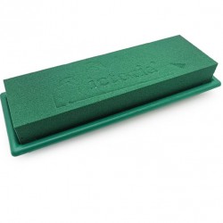 Флористическая пена пластмассовым основанием TABLE DECO MIDI GREEN 23cm