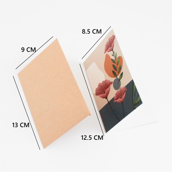 Apsveikuma kartīte ar krafta aploksni 13×9 cm, 1 gab. Apsveikuma kartīte ar krafta aploksni 13×9 cm, 1 gab.