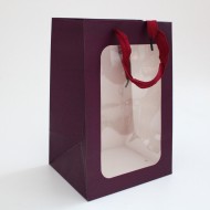 Gift bag with window 30*20*16cm, 1pcs, 