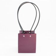 Waterproof Flower  Bag with Handles, Purple, 13×11,5×10,5 cm, 10 pcs