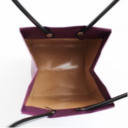 Ziedu ūdensizturīgais maisiņš ar rokturiem, viololetā, 13×11,5×10,5 cm, 1 gab.