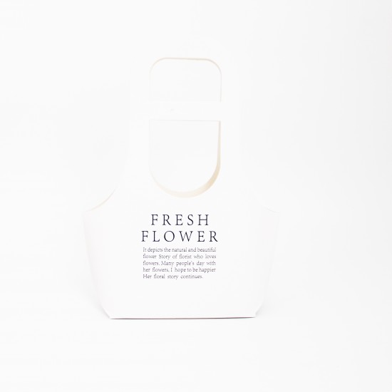 Flowers bag FRESH FLOWERS, white 10pcs
