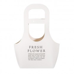 Flowers bag FRESH FLOWERS, white 10pcs