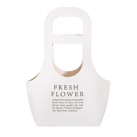 Flowers bag FRESH FLOWERS, white 10pcs