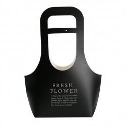 Flowers bag FRESH FLOWERS, black10pcs