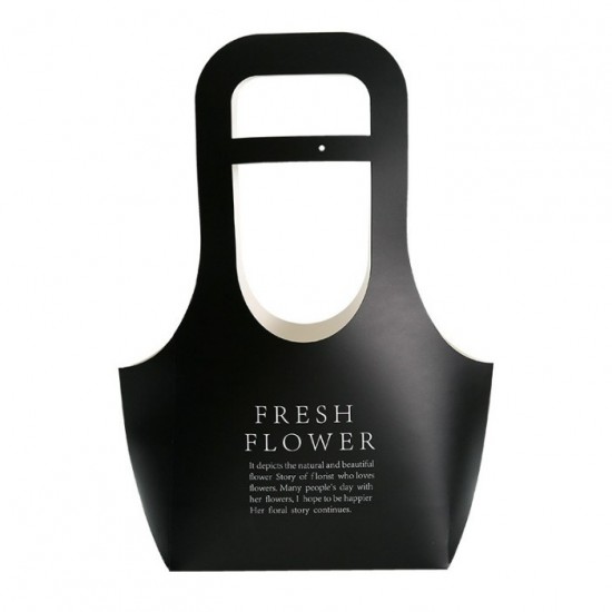 Сумочка для цветов FRESH FLOWERS black10 шт.
