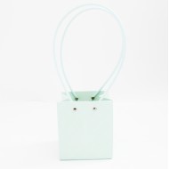 Waterproof Flower Gift Bag with Handles, tiffany, 13×10,5×13.5 cm, 10pcs