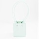 Waterproof Flower Gift Bag with Handles, tiffany, 13×10,5×13.5 cm, 10pcs