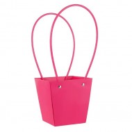 Waterproof Flower Gift Bag with Handles, Pink, 12×8×12.5 cm, 10 pcs.