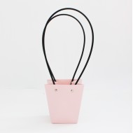 Flower Bag with Handles, pink, 8×12×12.5 cm, 1 pcs