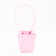 Waterproof Flower Bag with Handles, Pink, 12×8×12.5 cm, 10 pcs