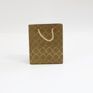 Papīra dāvanu maiss ar virves rokturiem  6*12*14cm , 1 gab