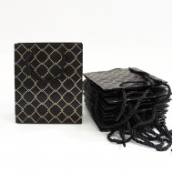 Papīra dāvanu maiss ar virves rokturiem 6*12*14cm , 12 gab