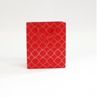 Papīra dāvanu maiss ar virves rokturiem  6*12*14cm , 1 gab