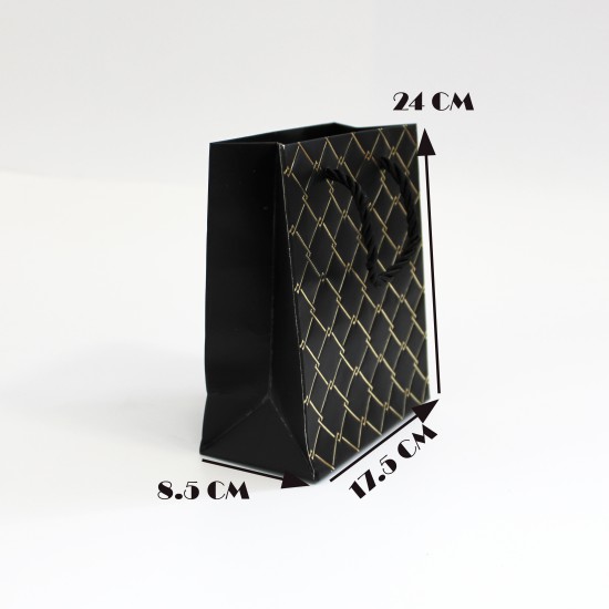 Paper gift bag 8,5*17,5*24cm 12pcs