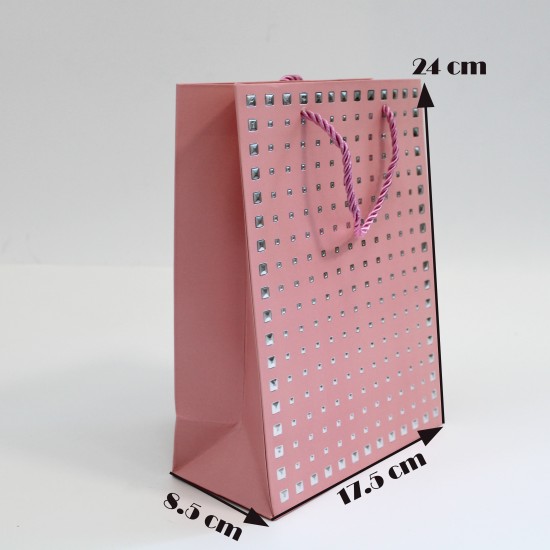 Бумажный подарочный пакет 8,5*17,5*24cm, 1шт.